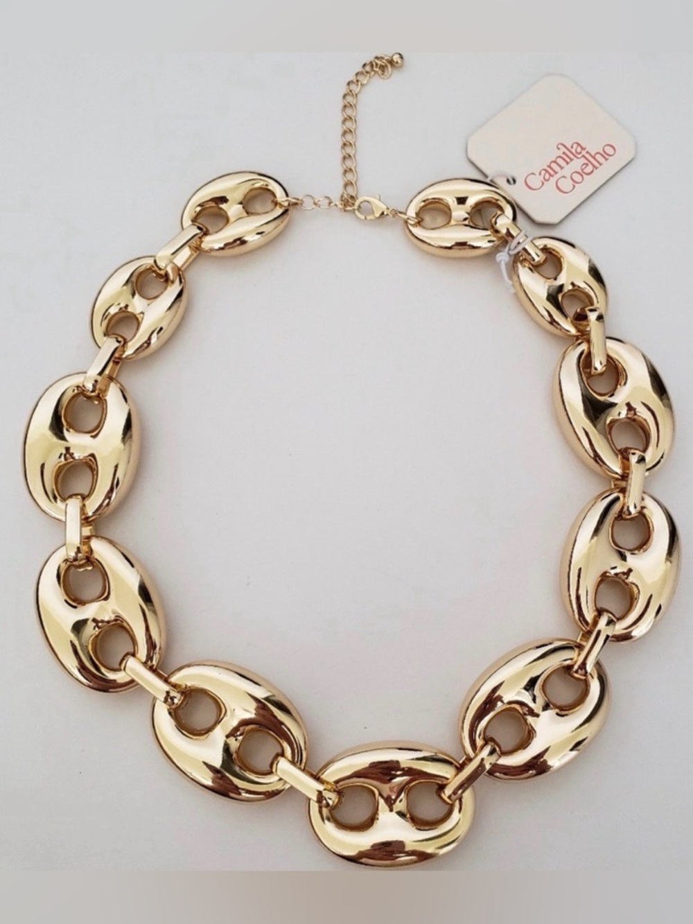 NWT ⚜️ 👑⚜️ Camila Coelho Gorgeous Goldtone Link Chain Necklace